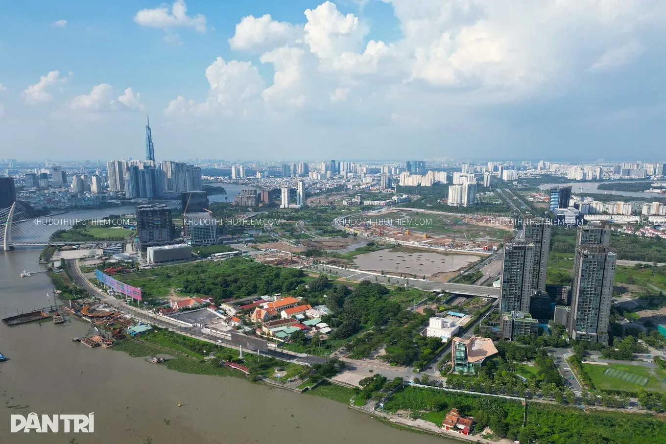 Các dự án, công trình đang được triển khai xây dựng tại khu vực Thủ Thiêm, TPHCM