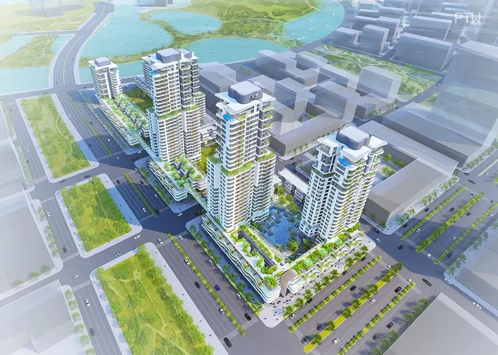 Phối cảnh Suro Premia và toàn bộ dự án Thủ Thiêm Zeit