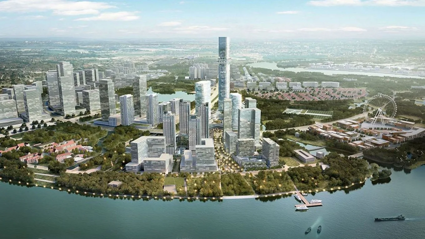 Phối cảnh tổng thể dự án Empire City ven sông Sài Gòn tại Thủ Thiêm