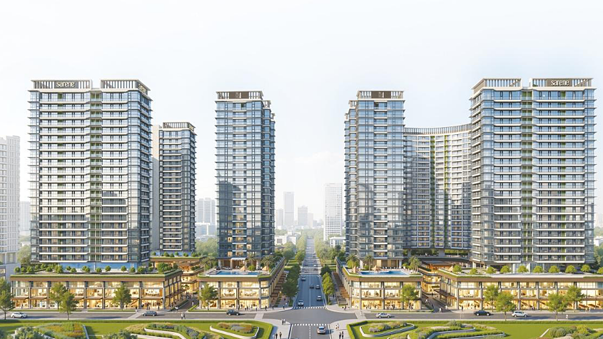 Phối cảnh tổng thể tổ hợp căn hộ Sarene tại khu đô thị Sala, Thủ Thiêm